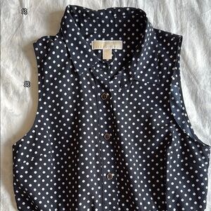 Vintage Michael Kors Polo Collar Button Down Dress